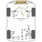 2 x Powerflex PFR44-119-21 PU Stabilisator Lager 21mm Hinterachse für Mitsubishi Lancer Evo