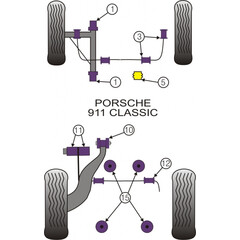 2 x Powerflex PFR57-415 Engine Mount Bush and Gearbox Mount Bush Porsche 911 Classic