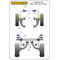 2 x Powerflex PFF57-203 hintere PU Querlenkerlager Vorderachse Porsche 944 / 968