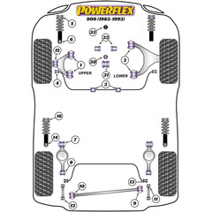 Powerflex PFR66-416 Rear Axle Side To Side Location Axle Bush