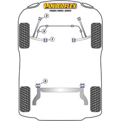 2 x Powerflex PFF80-204 PU Buchse Zugstrebe 58mm fr Opel Corsa B Tigra Combo (Nr.2)