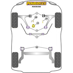 1 x Powerflex PFF80-1120 PU Buchse hinterer Motorlagereinsatz fr Opel Alfa Fiat (Nr.20)