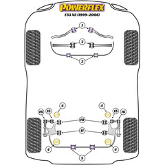 2 x Powerflex PFR5-716 Rear outer integral link lower bush for BMW E39 E60 E61 E53 (No.16)