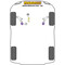 1 x Powerflex PFF46-1020 PU untere Motorlager NISSAN MICRA K14 (Nr.20)