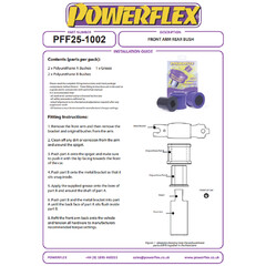 2 x Powerflex PFF25-1002 hintere PU Buchsen fr Querlenker vorne fr HONDA CIVIC X