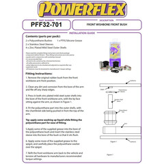 2x Powerflex PFF32-701 PU Front Wishbone Front Bush for Land Rover Discovery Range Rover Evoque (No.1)