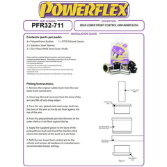 2x Powerflex PFR32-711 Hinterachse PU Lager Vorne Innen fr Land Rover Evoque Discovery Sport (Nr.11)