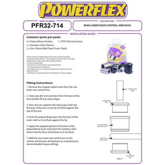 2x Powerflex PFR32-714 PU Rear Lower Rear Control Arm Outer or Inner Bush for Land Rover Evoque Discovery Sport (No.14 + 15)