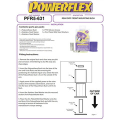 Powerflex PFR5-631 Vorderes PU Differentiallager fr BMW 5er E34 7er E32 (Nr.41)