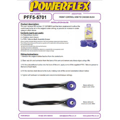 2 x Powerflex PFF5-5701 PU Lager fr Druckstrebe Vorderachse fr BMW X1 E84 E90 E91 E92 xDrive Allrad