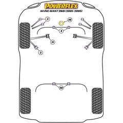 Powerflex PFF3-221 Vorderes Unteres Motorlager fr Audi A4 / A6  Seat EXEO (Nr.16)