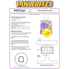 Powerflex PFF3-221 Vorderes Unteres Motorlager fr Audi A4 / A6  Seat EXEO (Nr.16)