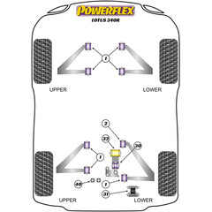 Powerflex PFR34-231 PU Buchse fr Motorlager Unten Lotus / MG (Nr.31)