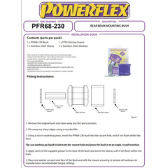 Powerflex PFR68-230 PU Hinterachslager fr Smart Roadster 452 (Nr.10)