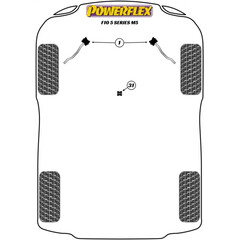 2x Powerflex PFF5-6201 PU Buchse fr Zugstrebe vorderer Querlenker fr BMW F10 M5 F06 F12 F13 M6 (Nr.1)