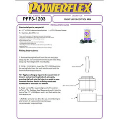 4x Powerflex PFF3-1203 Obere PU Querlenkerlager fr Audi A4 B9 A5 A8 (Nr.3)