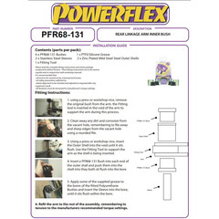 2x Powerflex PFR68-131 Hinterachse hintere uere Strebenbuchsen fr Smart 451 (Nr.7)