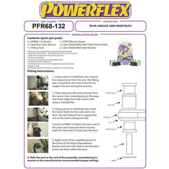 2x Powerflex PFR68-132 Hinterachse hintere innere Strebenbuchsen fr Smart 451 (Nr.8)