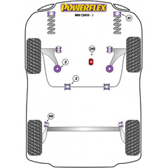 Powerflex PFF85-1920 Lower Torque Mount Large Bush Insert for VW UP Seat Mii Skoda Citigo (No.20)