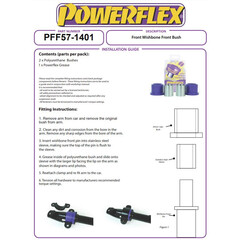 2 x Powerflex PFF57-1401 Vordere Querlenkerbuchsen Vorderachse fr Porsche 911 (1965-1967) Nr.1