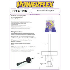 2 x Powerflex PFF57-1403-13 PU Stabilisatorlager 13mm fr Porsche 911 914 Nr.4