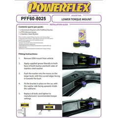 Powerflex PFF60-8025 PU Drehmomentsttze Motorlager fr Renault Clio Megane Scenic Nissan Cube Note (Nr.25)