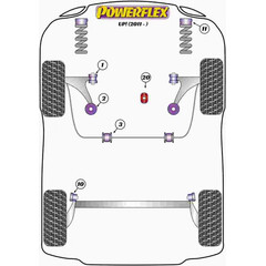 Powerflex PFF85-1922 PU Lower Torque Mount Large Bush Insert for VW UP Skoda Citigo (No.20)