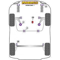 Powerflex PFF85-1922 PU Lower Torque Mount Large Bush Insert for VW UP Skoda Citigo (No.20)