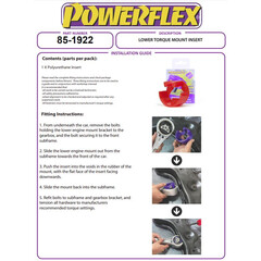 Powerflex PFF85-1922 PU Verstrkungseinsatz unteres Motorlager fr VW UP Skoda Citigo (Nr.20)