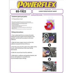 Powerflex PFF85-1922P PU Verstrkungseinsatz unteres Motorlager fr VW UP Skoda Citigo (Nr.20)