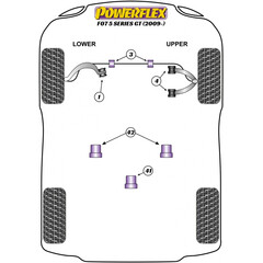 4x Powerflex PU Vorderachse Querlenkerbuchsen Oben fr BMW 5er 6er 7er i8 F01 F06 F07 F10 F11 F12 F13 (Nr.4)