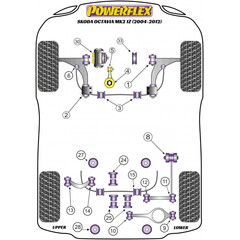 Powerflex PFR85-523 PU Buchse Differentiallager Vorne fr Audi Skoda VW (Nr.24)