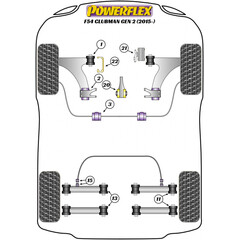 Powerflex PFF5-1321 PU Buchse Verstrkung fr oberes Motorlager fr BMW + MINI (Nr.21)