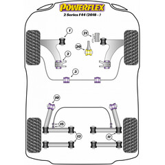 Powerflex PFF5-1321 PU Buchse Verstrkung fr oberes Motorlager fr BMW + MINI (Nr.21)