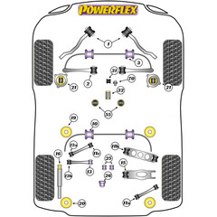 1x Powerflex PFF5-4632 PU Buchse fr Schaltarm Schalthebel hinten fr BMW