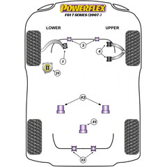 2x Powerflex PFR5-6013-15 PU Buchse Stabilisator Hinterachse 15mm fr BMW (Nr.13)