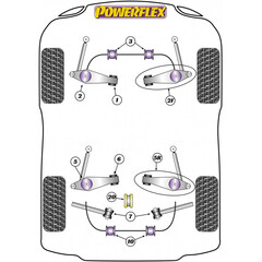 Powerflex PFR57-520 Front Engine Mount Bush up to 2009 with engine codes M9625, M9626, M9720, M9721 & M9722