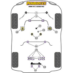 Powerflex PFR5-4030 Dual-Mount Rear Differential Bracket for BMW M2 M3 M4 (No.30)