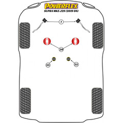 2x Powerflex PFF5-5452 PU Motorlagereinsatz fr BMW Z4 G29 3er G20 G21 Toyota Supra MK5 (Nr.20)