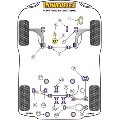 1x Powerflex PFF3-905 PU Lower Engine Mount Small Bush 42mm  for VAG (No.5)