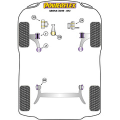 1 x Powerflex PFF85-1821 PU Oberes Motorlager Einsatz fr Audi Seat Skoda VW (Nr.21)