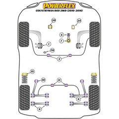 1x Powerflex PFF5-170 Stainless Steel Clutch Fork Pivot Pin for Mini (No.70)