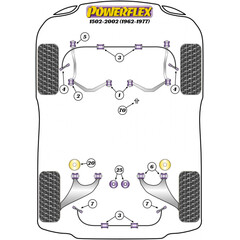 1x Powerflex PFF5-370 Edelstahl Ausrckhebel Stift Umlenkung fr BMW (Nr.70)