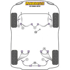 1x Powerflex PFF5-370 Edelstahl Ausrckhebel Stift Umlenkung fr BMW (Nr.70)