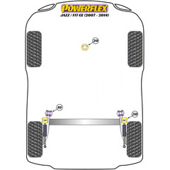 Powerflex PFF25-420 PU Lower Engine Mount Insert for Honda HR-V Jazz Manual Transmisson (No.20)