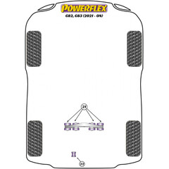 Powerflex PFR5-4024 PU Buchsen Hintere Differentiallager fr BMW M2 M3 M4 (Nr.21)