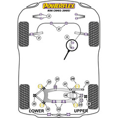 2 x PFR3-1118 Powerflex PU Buchsen Strebenlager Hinterachse Oben Auen fr Audi (Nr.18)