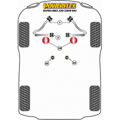 2 x PFF5-5402 Powerflex PU Buchse Querlenker Unten Innen fr BMW Z4 Toyota Supra (Nr.2)