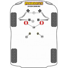 2 x PFF5-5402 Powerflex PU Buchse Querlenker Unten Innen fr BMW Z4 Toyota Supra (Nr.2)