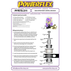 2 x Powerflex PFR75-311 PU Buchse Hinterachse Oben Vorne Innen fr Tesla Model 3 / Y (Nr.11)